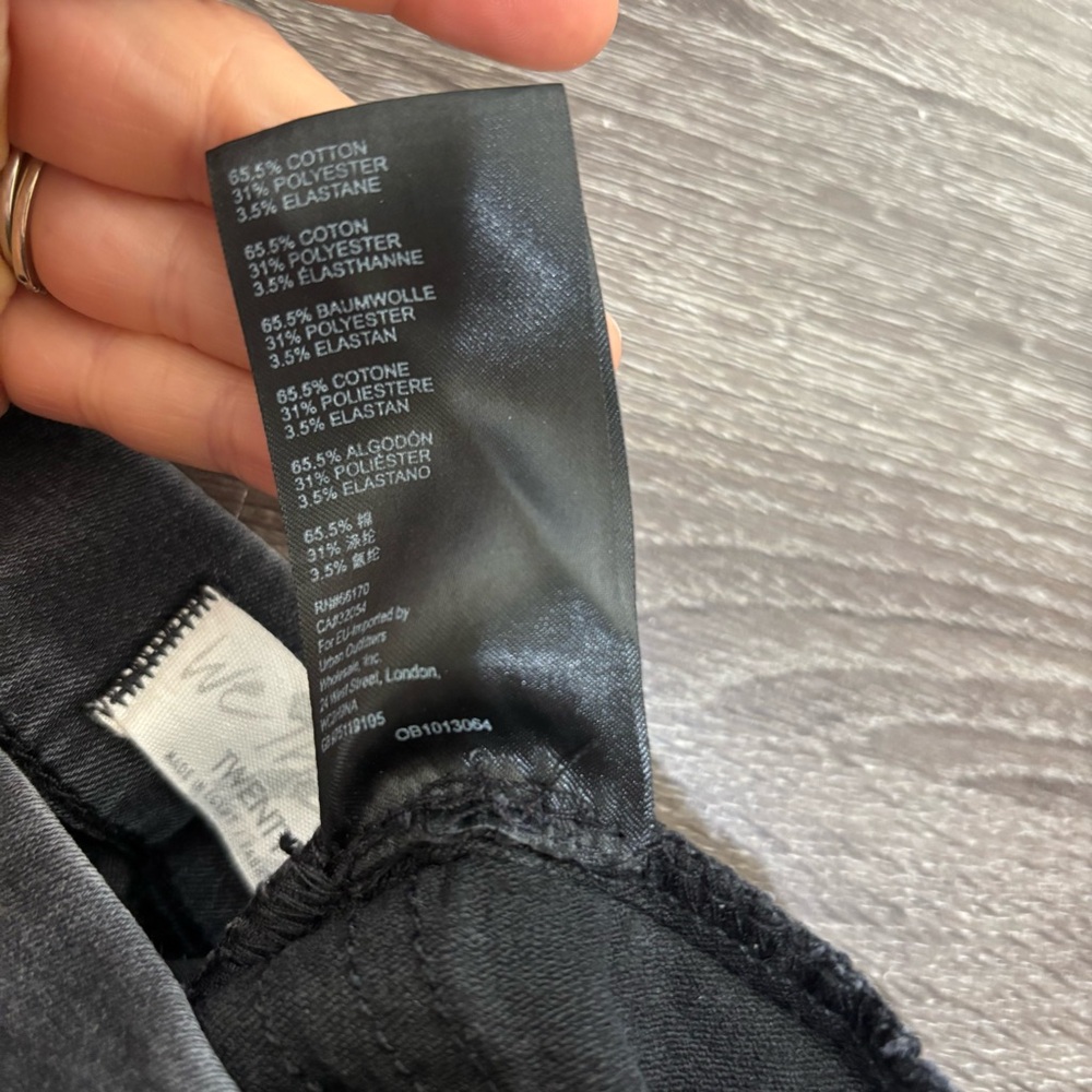 Free People | We the Free Feel Alright Pull On Skinny Jeans in Rinse Black Sz 25 - Picture 10 of 11